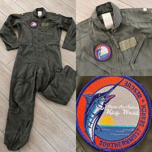 Flight Suit 42L Military Coveralls Flyer Key West Southernmost Search Rescue